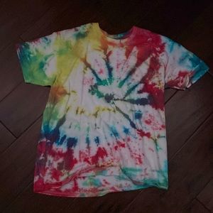 plain tie dye tee
